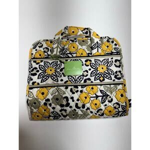Vera Bradley Go Wild 3 Fold Travel Hanging Organizer New With Tags Yellow Black